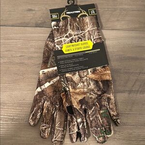 Realtree Men’s Camouflage Lightweight Gloves